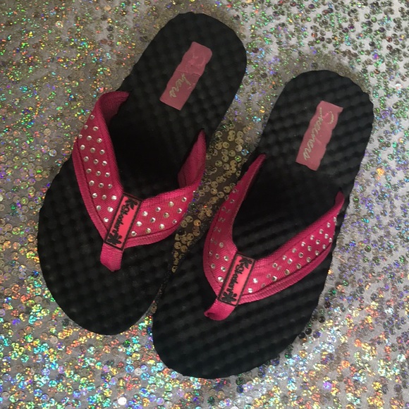 skechers bling flip flops